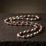5 Mukhi Silver Plated Rudraksh Mala  thumbnail 4