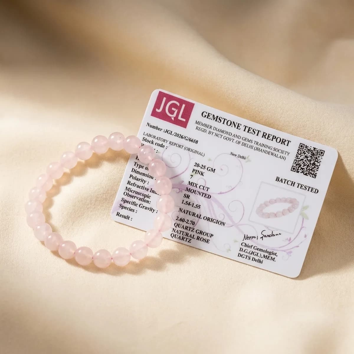 Rose Quartz Love Magnet Bracelet
