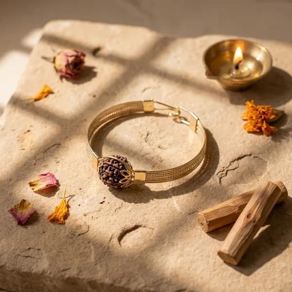 Authentic 5 Mukhi Kada Brass