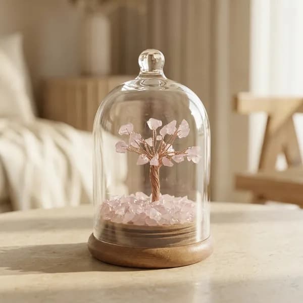 Rose Quartz Love Wish Tree