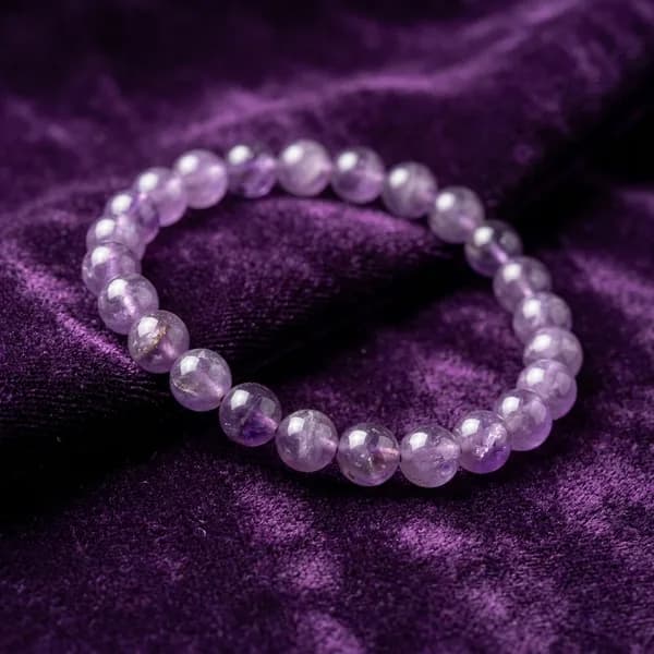 Natural Amethyst Wisdom Bracelet