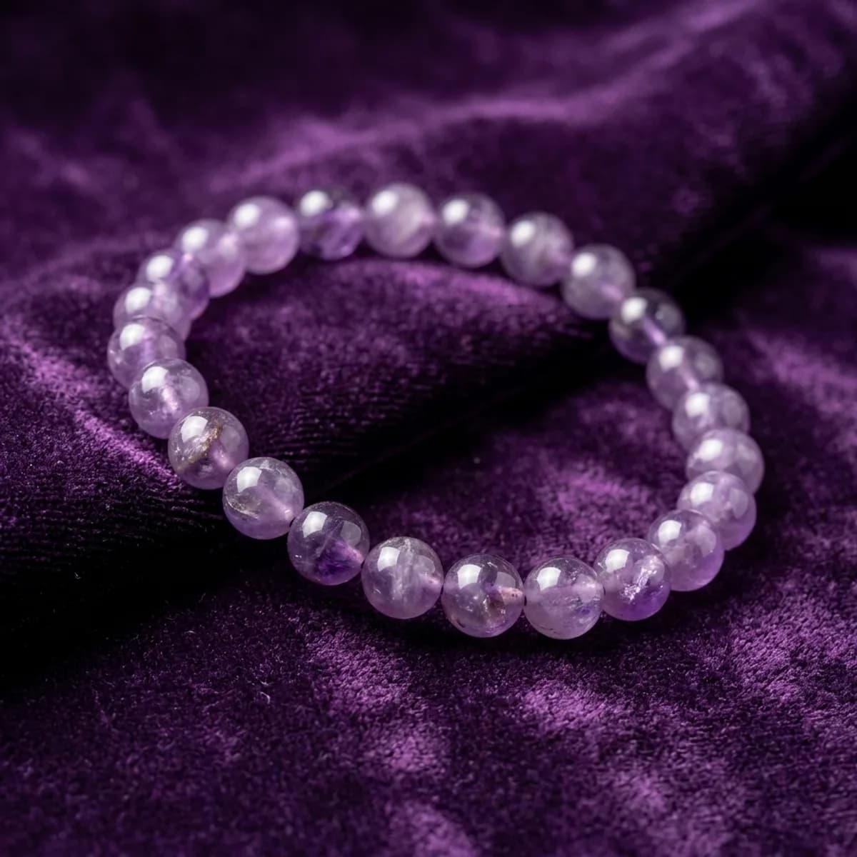 Natural Amethyst Wisdom Bracelet — photo 1