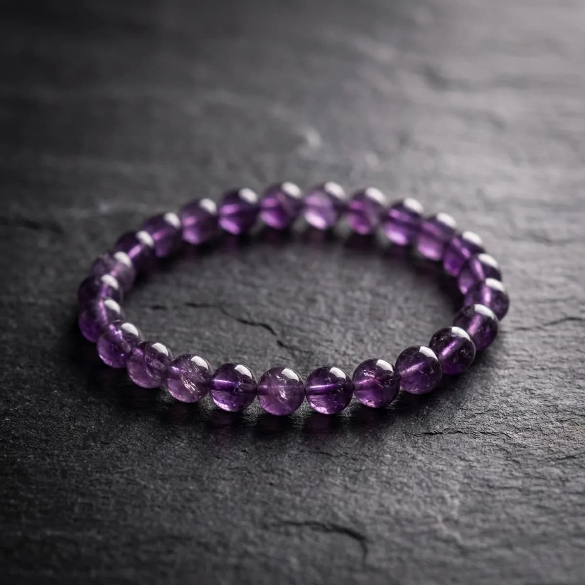 Natural Amethyst Wisdom Bracelet — photo 4