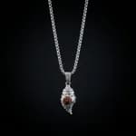 Silver Plated 5 Mukhi Rudraksh Shankh Mala thumbnail 5