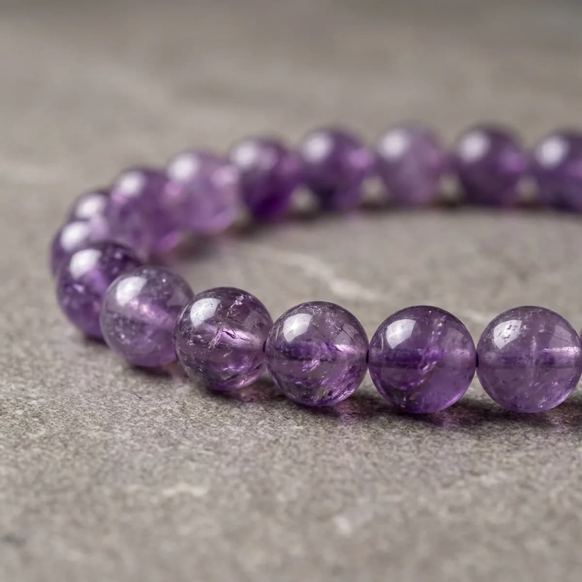 Natural Amethyst Wisdom Bracelet — photo 2