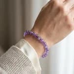 Natural Amethyst Wisdom Bracelet thumbnail 3